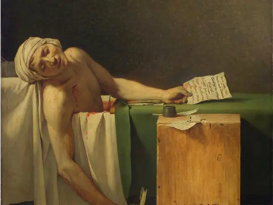 چرا تابلوی مرگ مارا اثر ژاک لویی داوید، برای سی سال مخفی بود؟