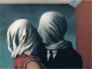 عاشقان شماره دو، رنه ماگریت، 1938، موزه هنرهای مدرن (MoMA)، نیویورک.